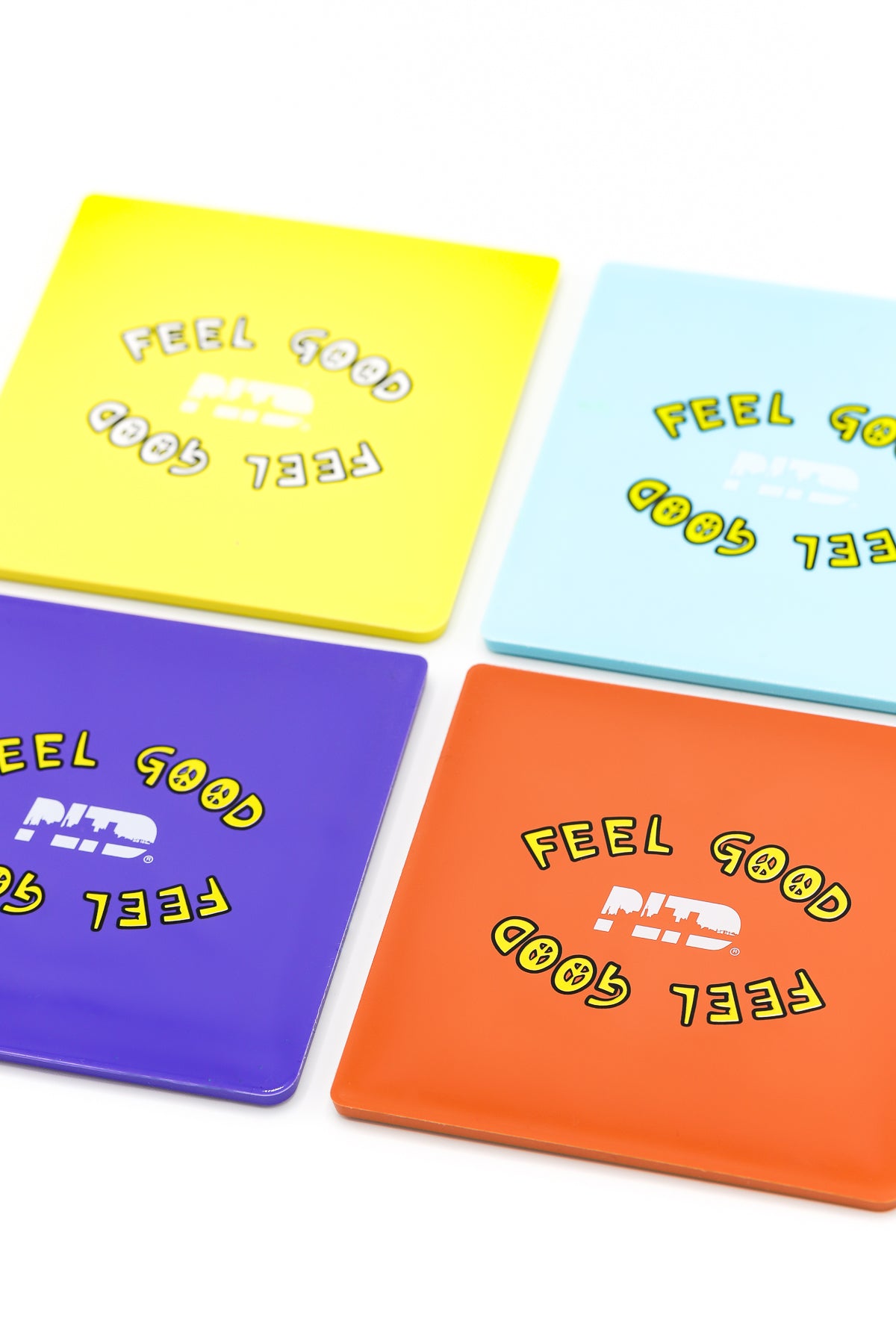 Feel Good Daisy Coasters - 4 Pack w/Free Koozie