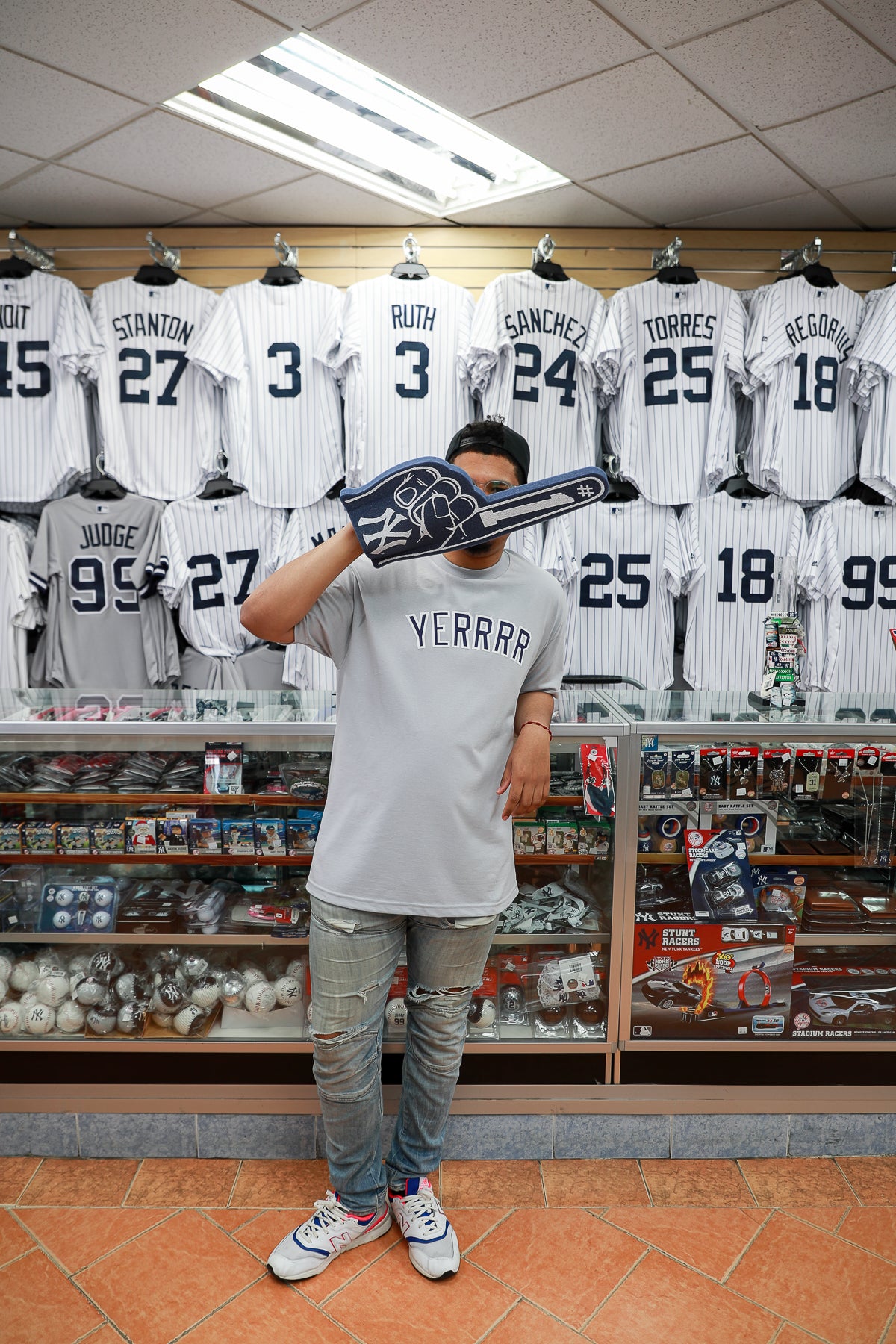 Yerrrr - Yankees Away Silver S/S