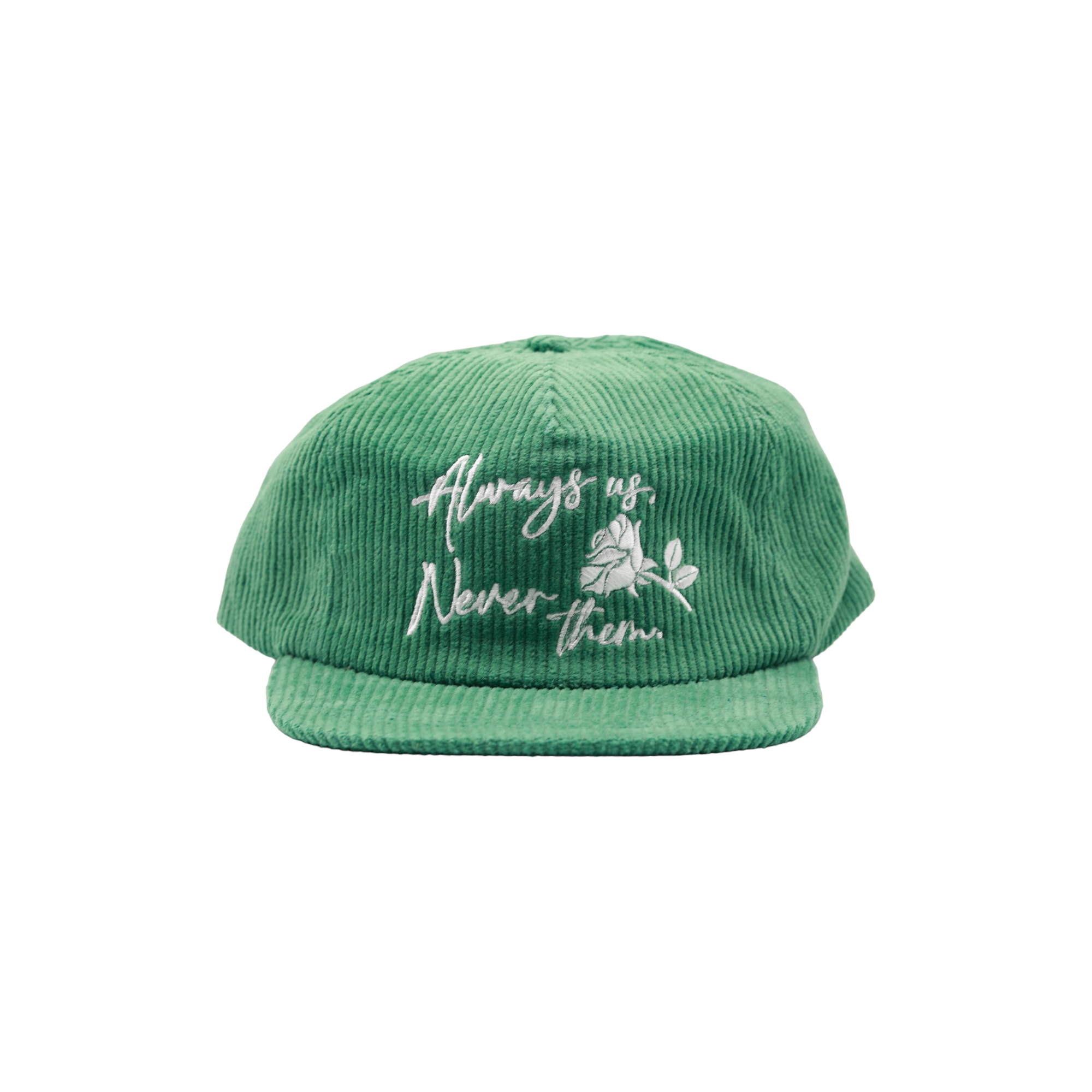 Always Us, Never Them - Emerald Corduroy Painters Cap