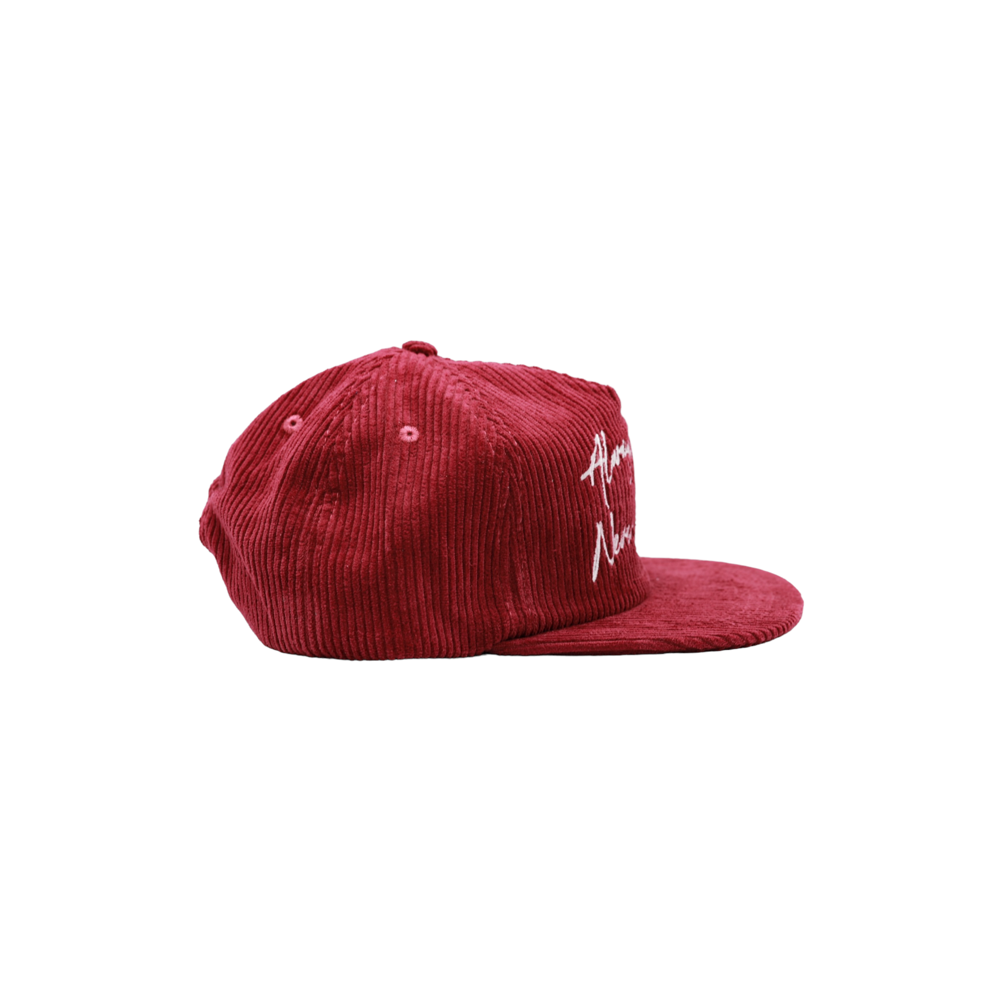 Always Us, Never Them - Burgundy Corduroy Painters Cap