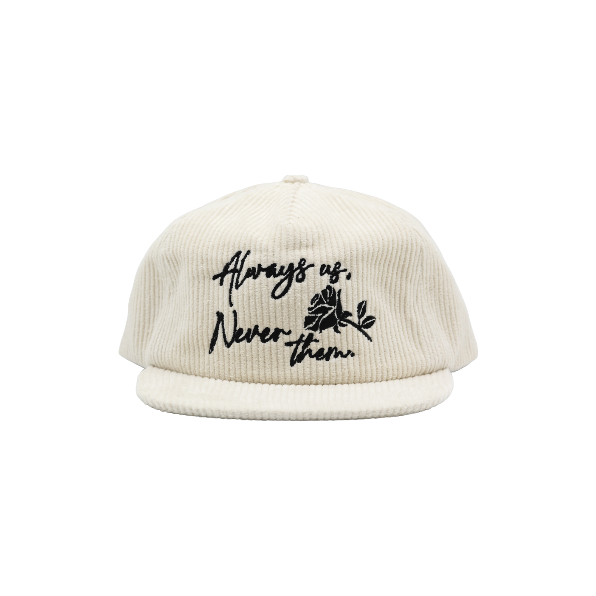 Always Us, Never Them - Bone Corduroy Painters Cap