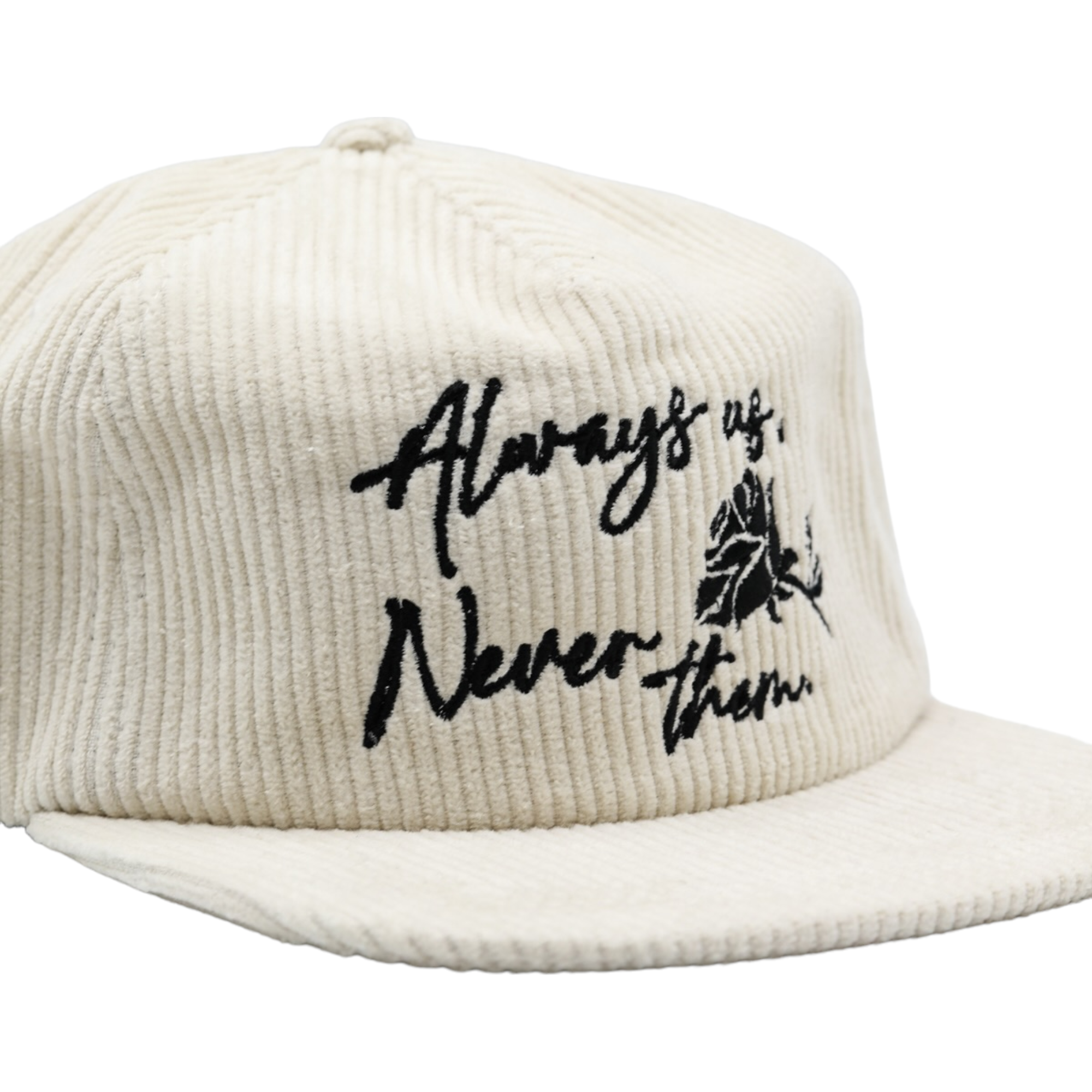 Always Us, Never Them - Bone Corduroy Painters Cap