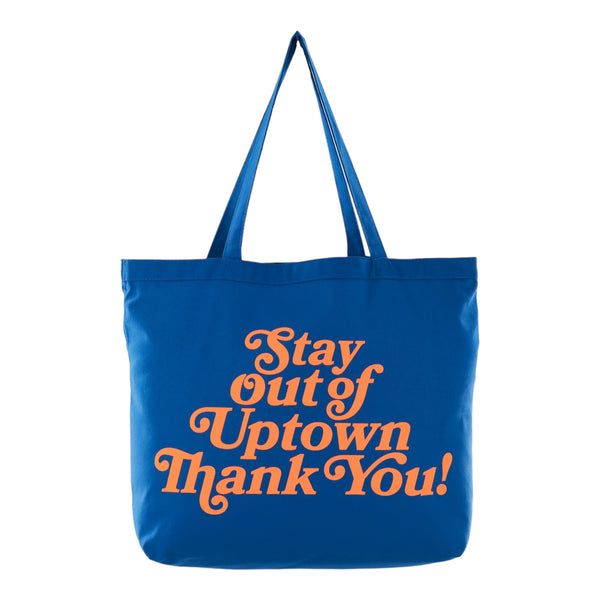 Stay Out of Uptown - Royal Knicks Canvas Tote Bag