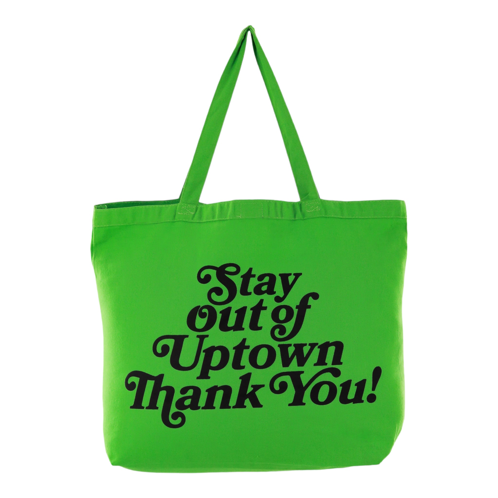Stay Out of Uptown - Lime Canvas Tote Bag