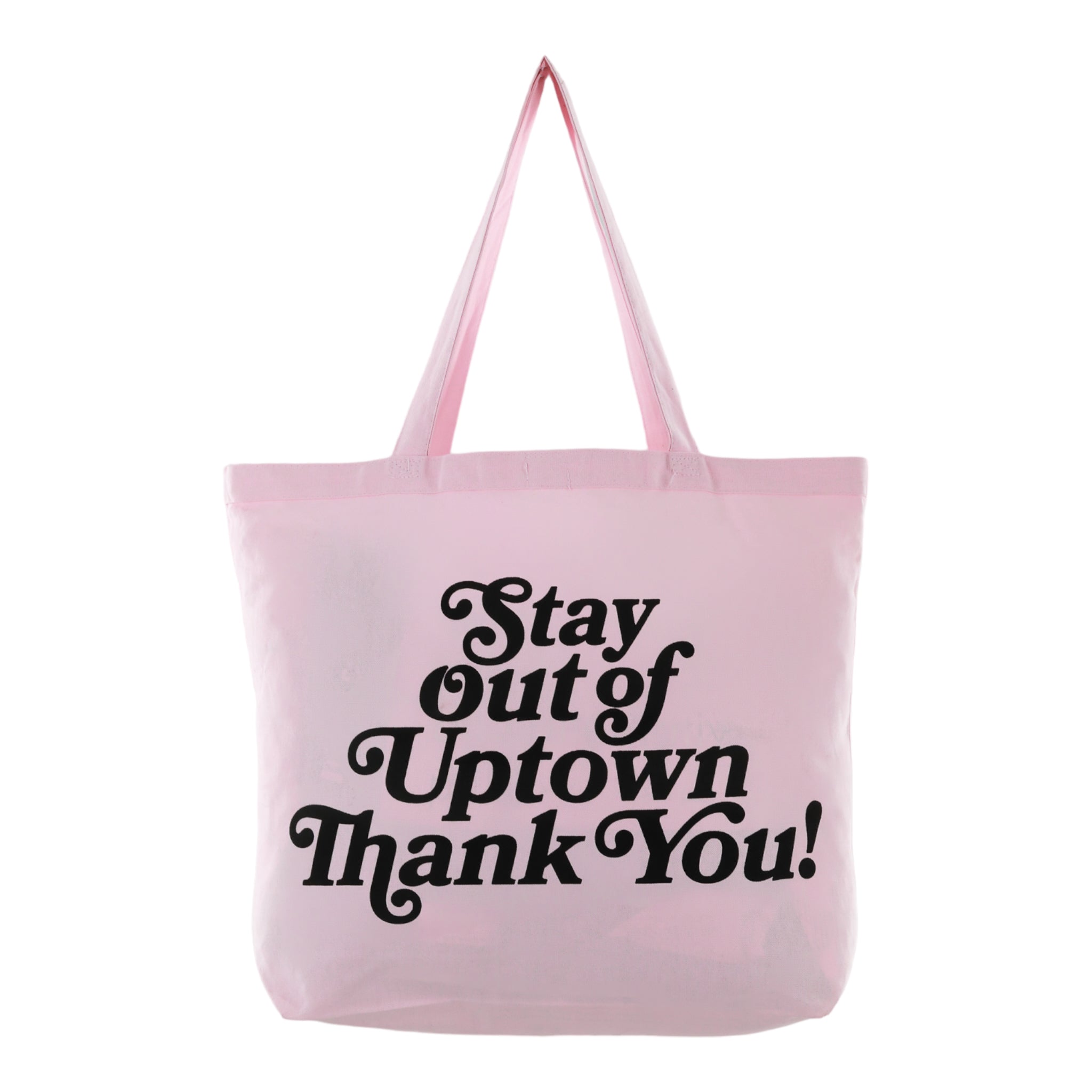 Stay Out of Uptown - Soft Pink Canvas Tote Bag