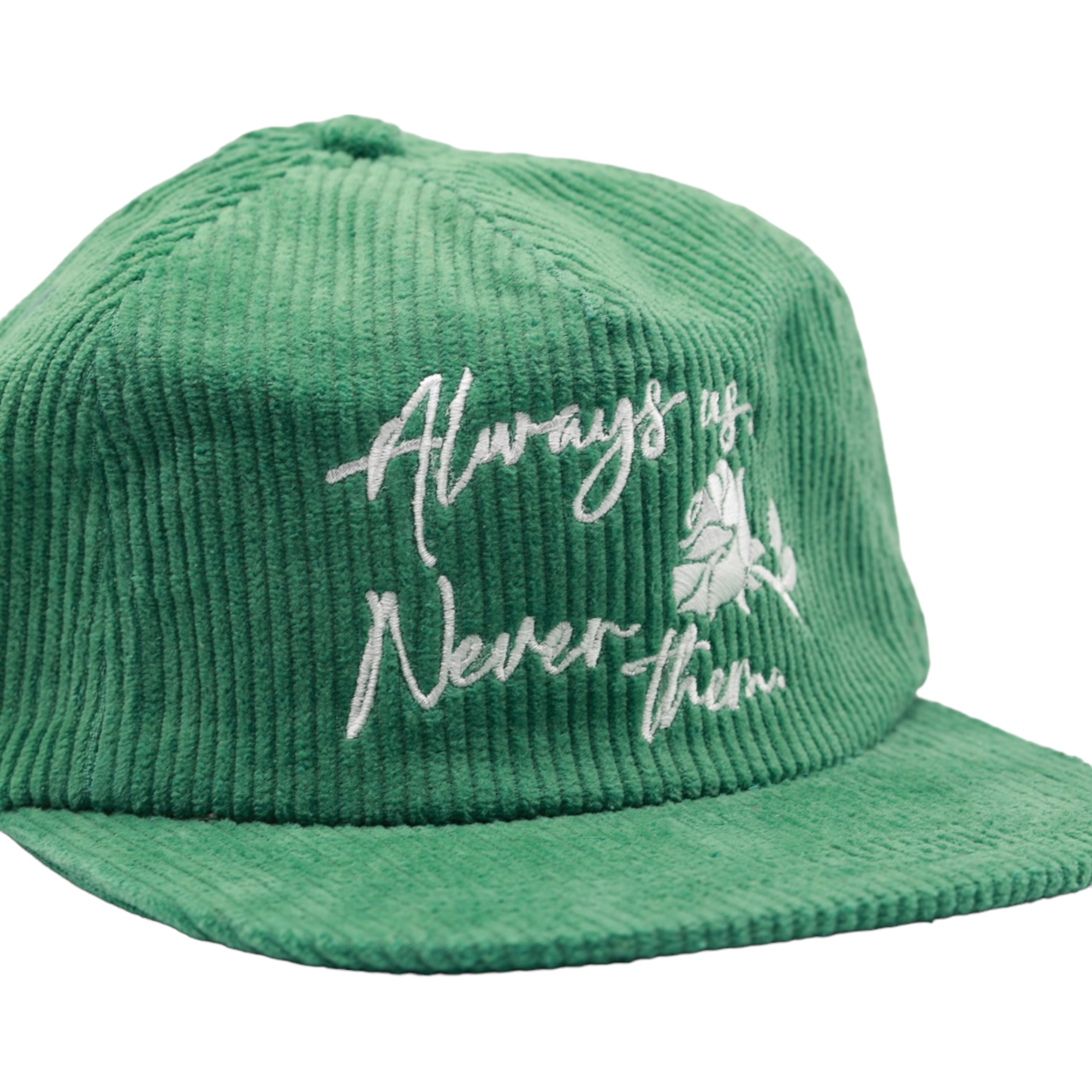 Always Us, Never Them - Emerald Corduroy Painters Cap